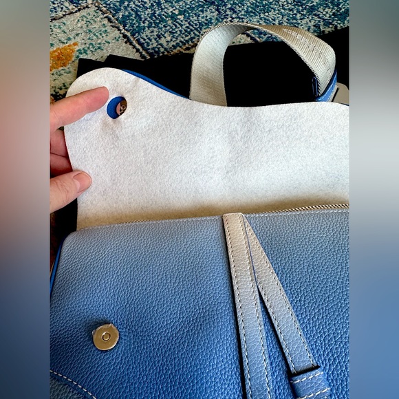 Dior x Daniel Arsham Blue Ombré Saddle Bag - Picture 6 of 7